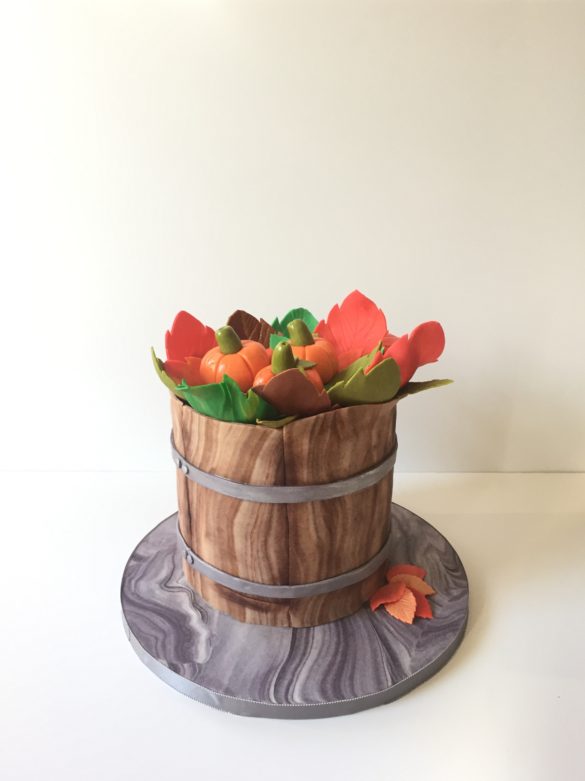 Wooden Barrel Cake