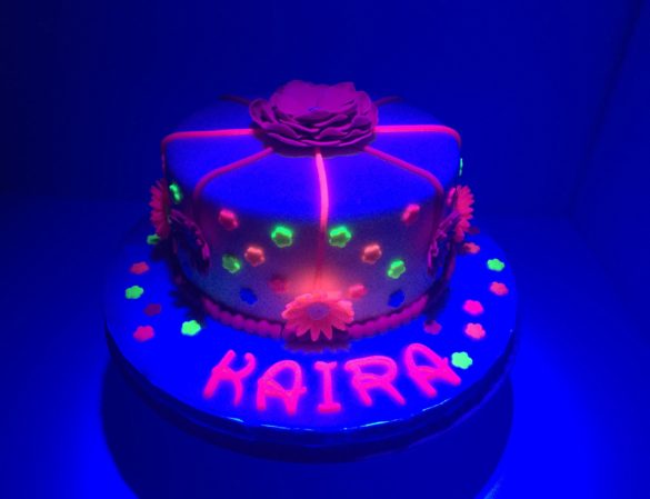 Glow in the dark cake