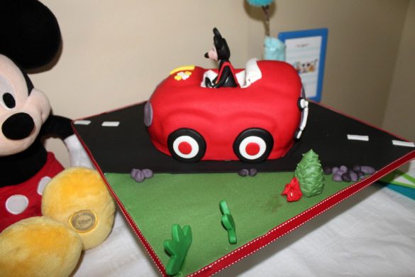 Mickey Mouse Roadster Cake